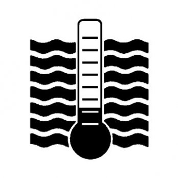 thermometer with waves